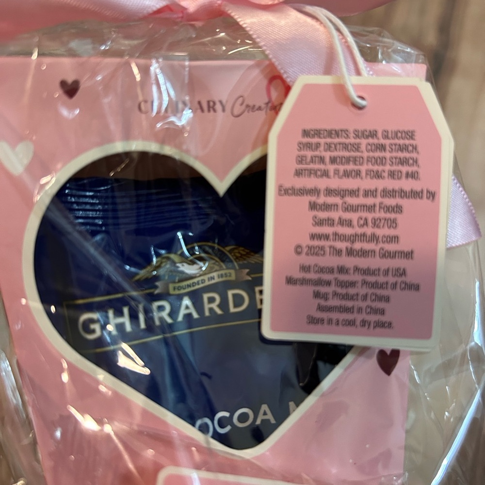 Valentine's Heart Mug with Ghirardelli Hot Cocoa Mix - Picture 10 of 10